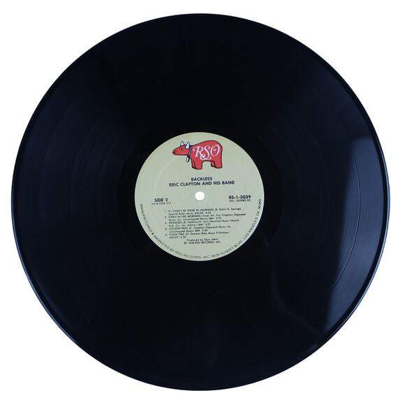 Eric Clapton Backless Vinyl Record LP 1978 RSO Records RS-1-3039 Classic Rock - Picture 4 of 8